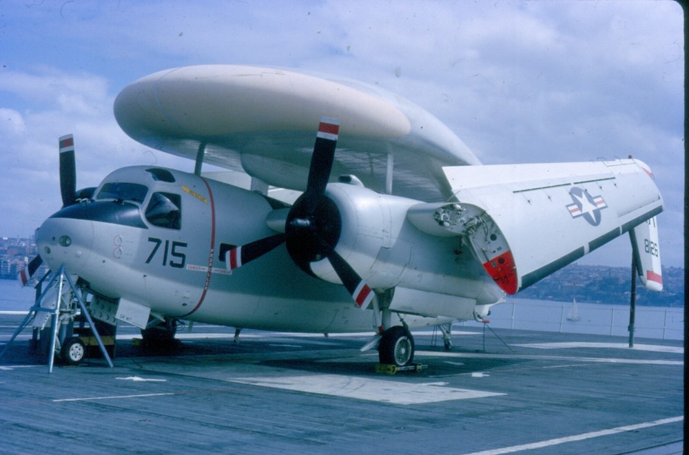 8126  US NAVY E-2B   1966    ORIGINAL KODAK SLIDE G491