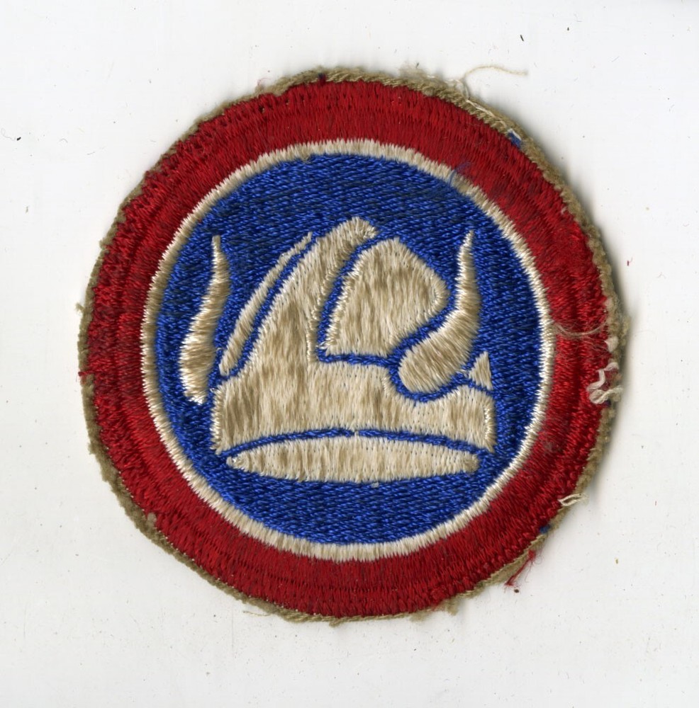 47th Infantry Division White Back Patch Cut Edge Vintage