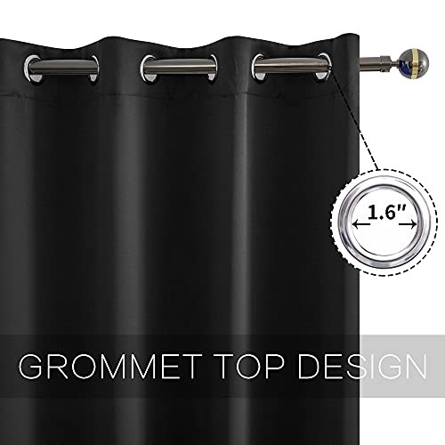 YGO -CSGJM, Polyester & Polyester Blend, Black, 2 Pack|52" Wide by 18" Long