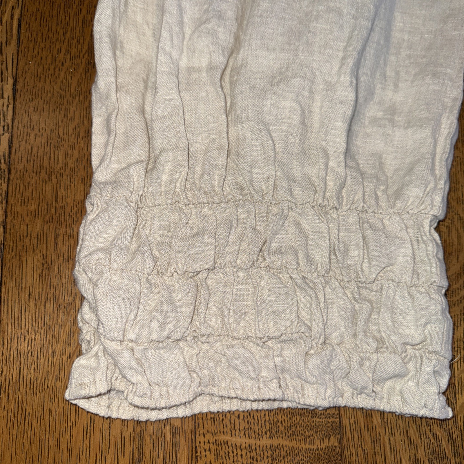 Bodil 100% Linen Boho Size Large Women’s Wide Leg Loose Fit gypsy Bloomer Pants