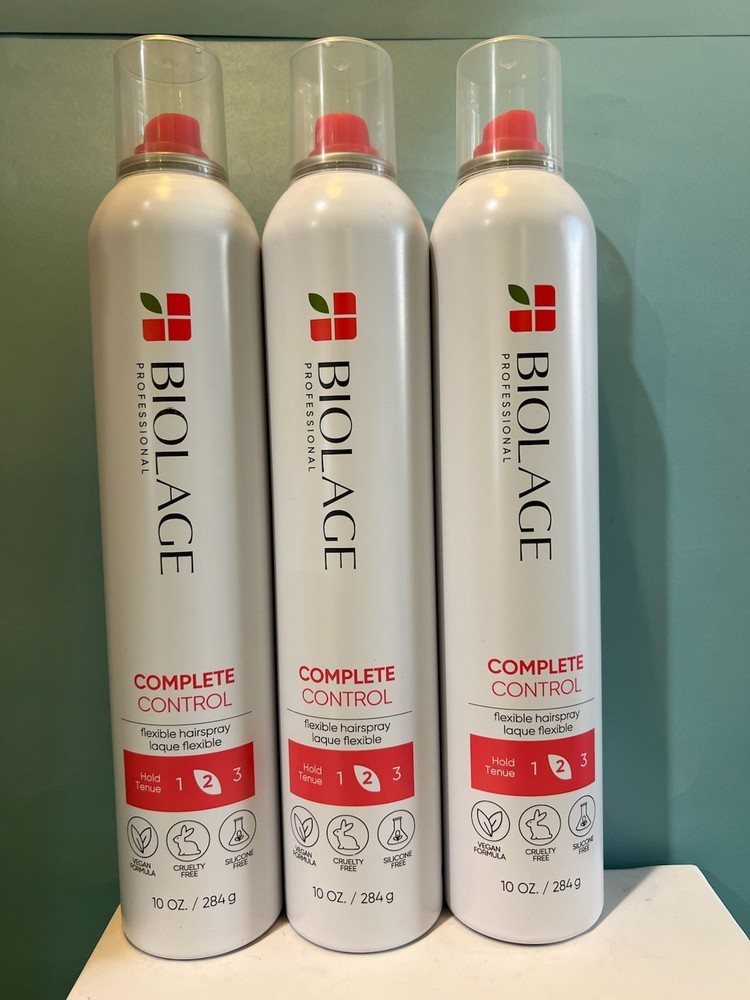 3 Biolage Complete Control Hairspray 10oz New & Authentic