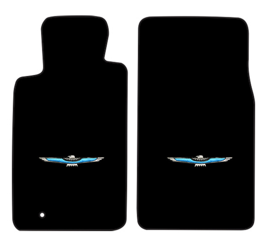 New! 2002-2005 Ford Thunderbird CARPET Floor Mats w Embroidered Bird Logo Colors