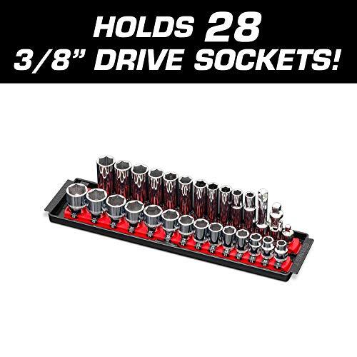 Ernst 8493 2 Rail Twist Lock Socket Boss 13", Red - 3/8"