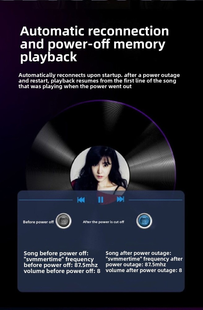 Car Bluetooth Speakerphone FM Transmitter Super Fast Charger Visor Clip Kit