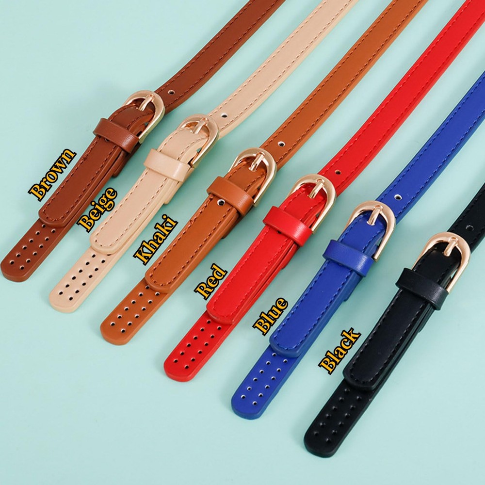 2Pcs Leather Replacement Handles Shoulder Straps with Adjustable Buckle, PU P