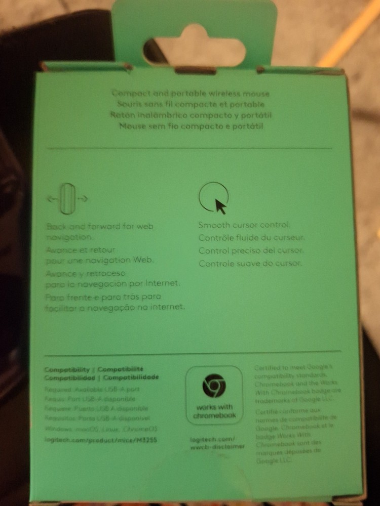 Logitech M325S Wireless USB Ambidextrous Mouse, SEALED, Red