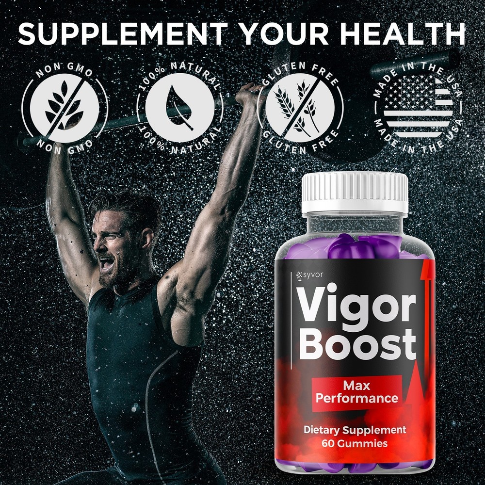 (2 Pack) Vigor Boost Gummys Advanced Male Support Formula VigorBoost 120 Gummies