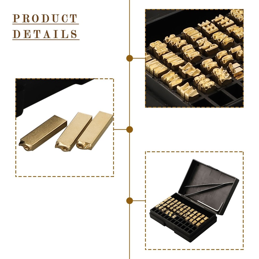 Coding Machine Printing Font 120 Pcs Copper Character Printing Accessories