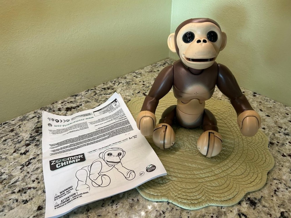 Zoomer Chimpanzee Monkey Robot Interactive Toy Spin Master International