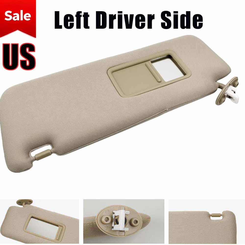 Beige Sun Visor Left Driver Side For Toyota 4Runner 2010-2023 Replacement