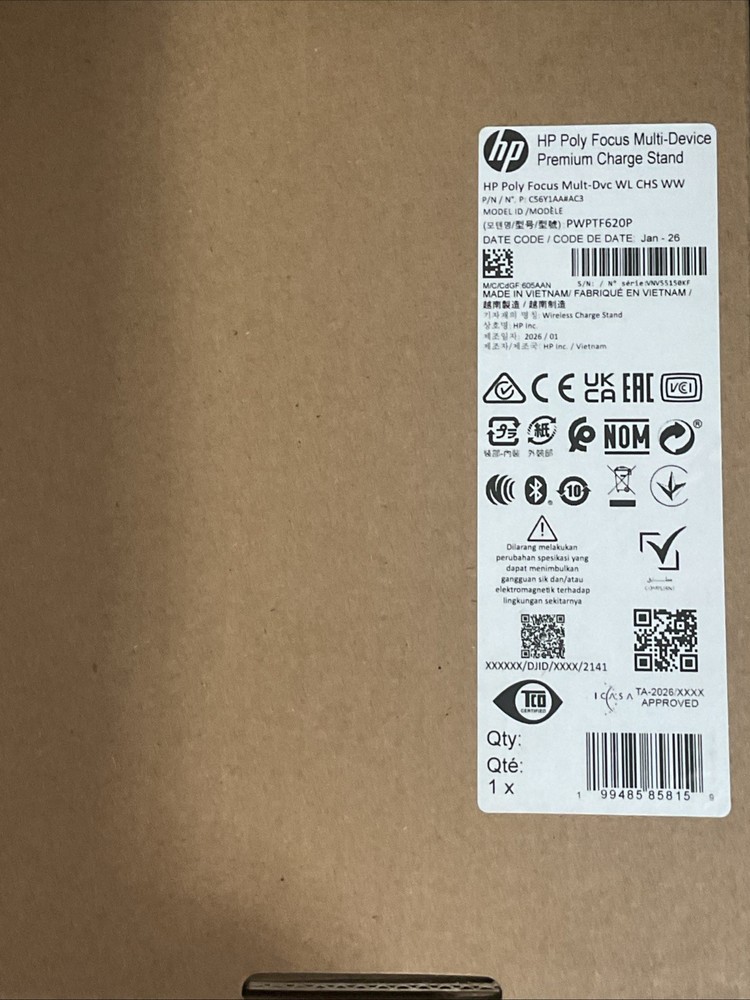 HP Poly Focus Multi-Device Premium Charge Stand Model: PWPTF620P