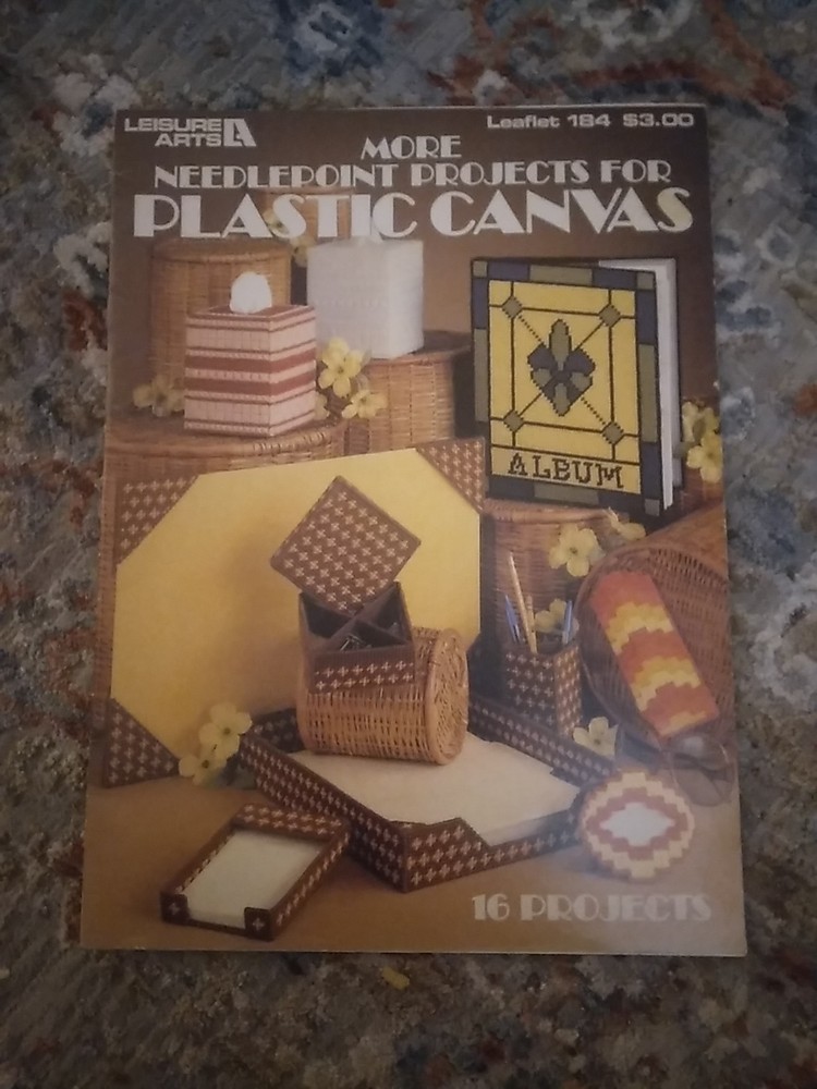 More Needlepoint Projects For Plastic Canvas Pattern Booklet 16 Projects
