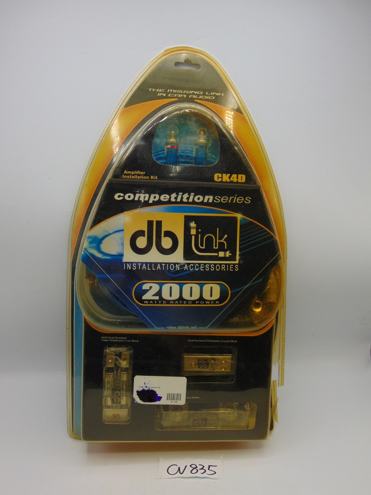 Db Link 4-gauge Competition Series Amplifier 2000 Watts Installation Kit CK4D
