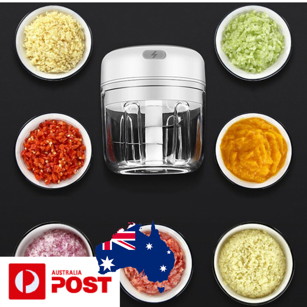 Mini Electric Food Processor Chopper Blender Masher Grinder Kitchen