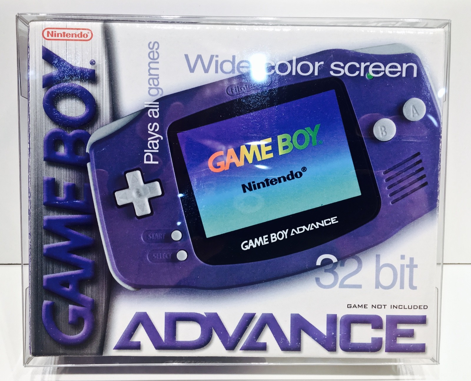 1 Box Protector For Game Boy Advance Console Boxes Clear Display Case Nintendo