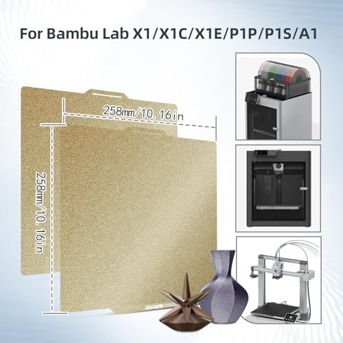 P1S PEI Sheet with QR Code for Bambu 257x257mm Double Sided PEI with QR Code