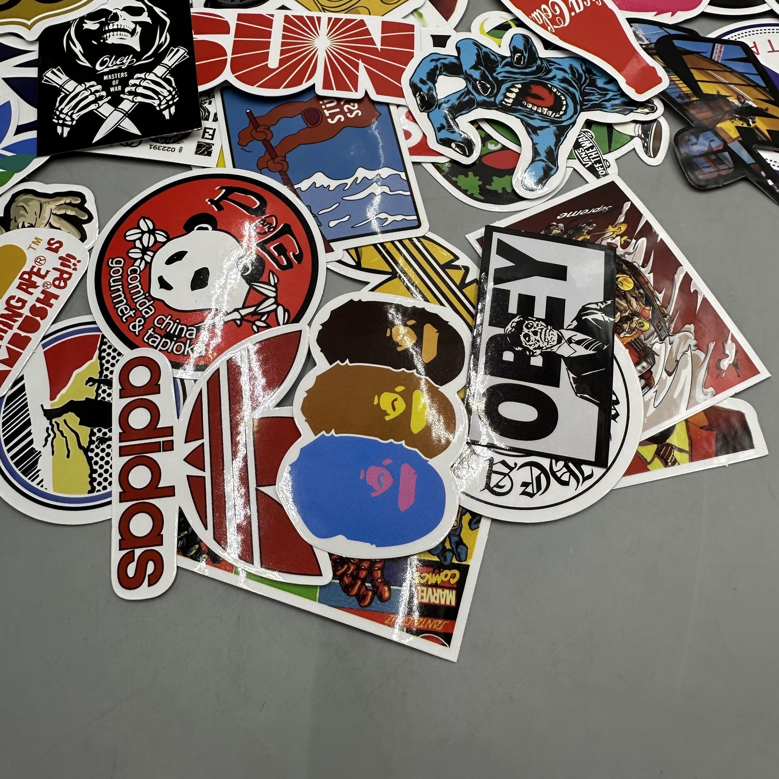 100PCS Skateboard Stickers Bomb Vinyl Laptop Luggage Decals Dope Sticker Lot US