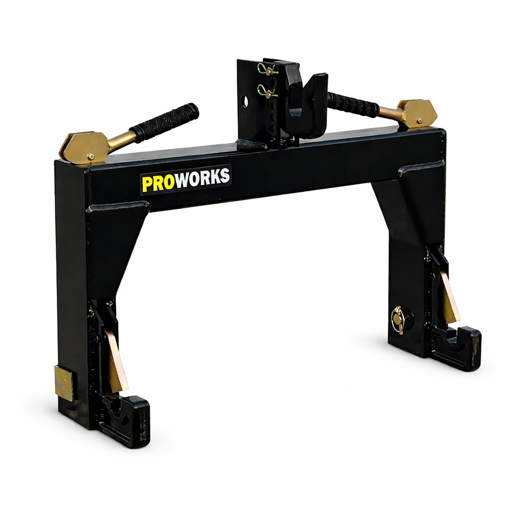 PROWORKS Category 1 Quick Hitch 3 Point Tractor Implement Adapter Attachment