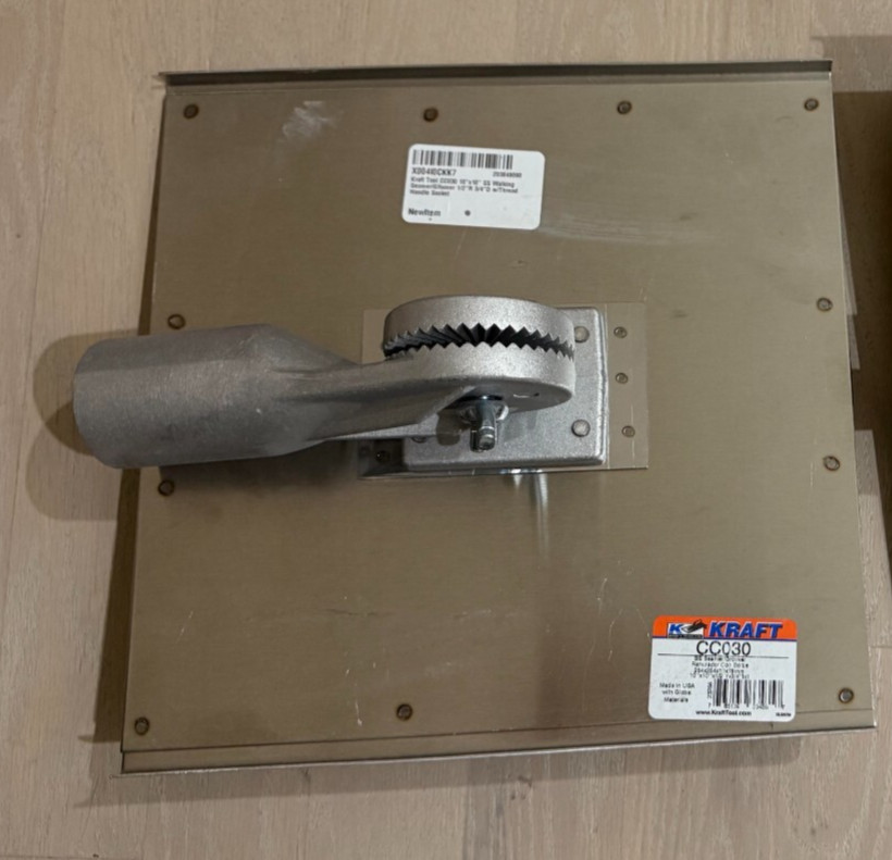 (1) Kraft Tool CC030 10 in. x 10 in. Stainless Steel Walking Seamer Groover