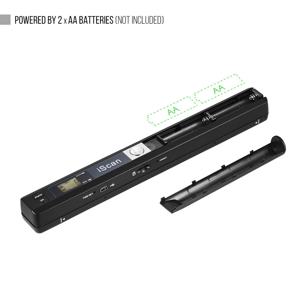 iScan Handheld Portable Scanner 900 DPI A4 Document Scanner Color Scanning
