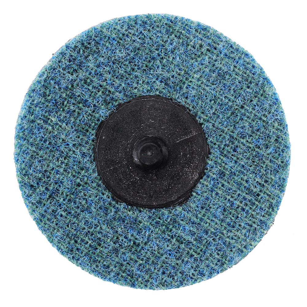 200 Pack - 3" Roloc Surface Conditioning Discs Fine - Blue Quick Change Prep Pad
