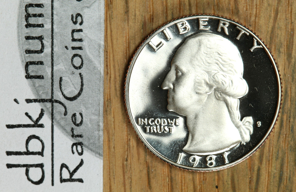 1981 S Proof Washington Quarter 25¢ - Type 2 - Choice to Gem Proof