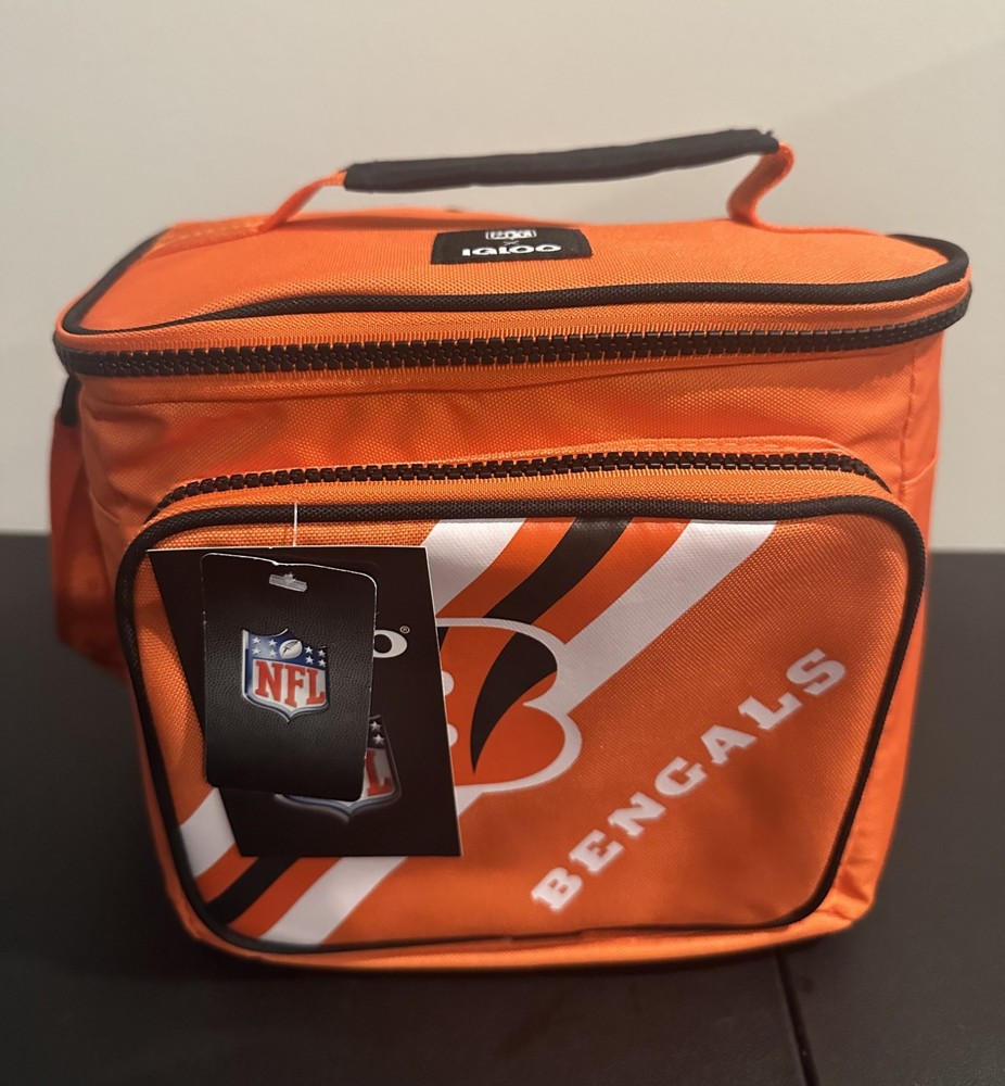 NWT IGLOO Cincinnati Bengals Square Lined 4-Pack Cooler