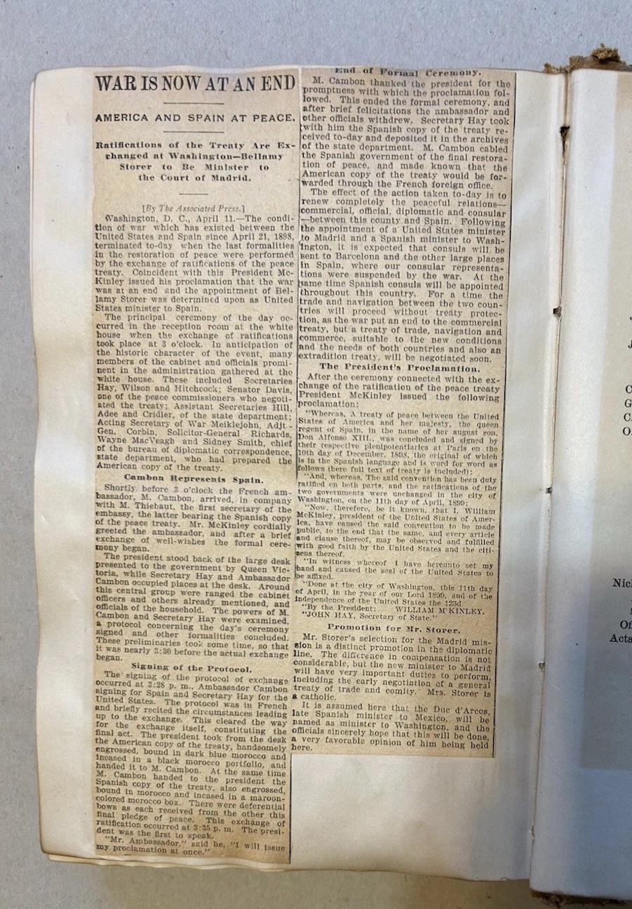 Antique Scrapbook Of Spanish-American War, 1898