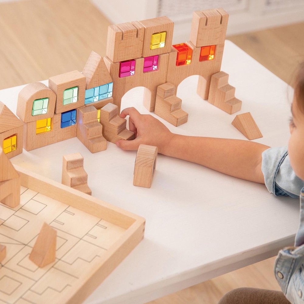 Learning Advantage Wooden Gem Blocks