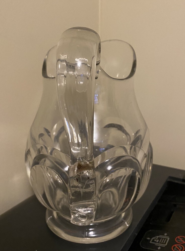 8” clear glass pitcher