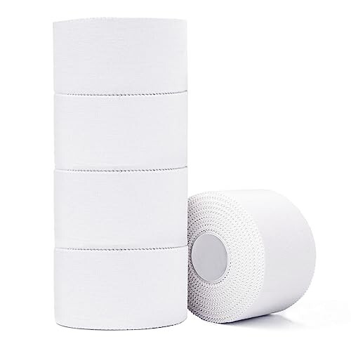 Athletic Tape 2/5 Pack White Sport Tape,Very Strong No Sticky Residue Wrist Ankl