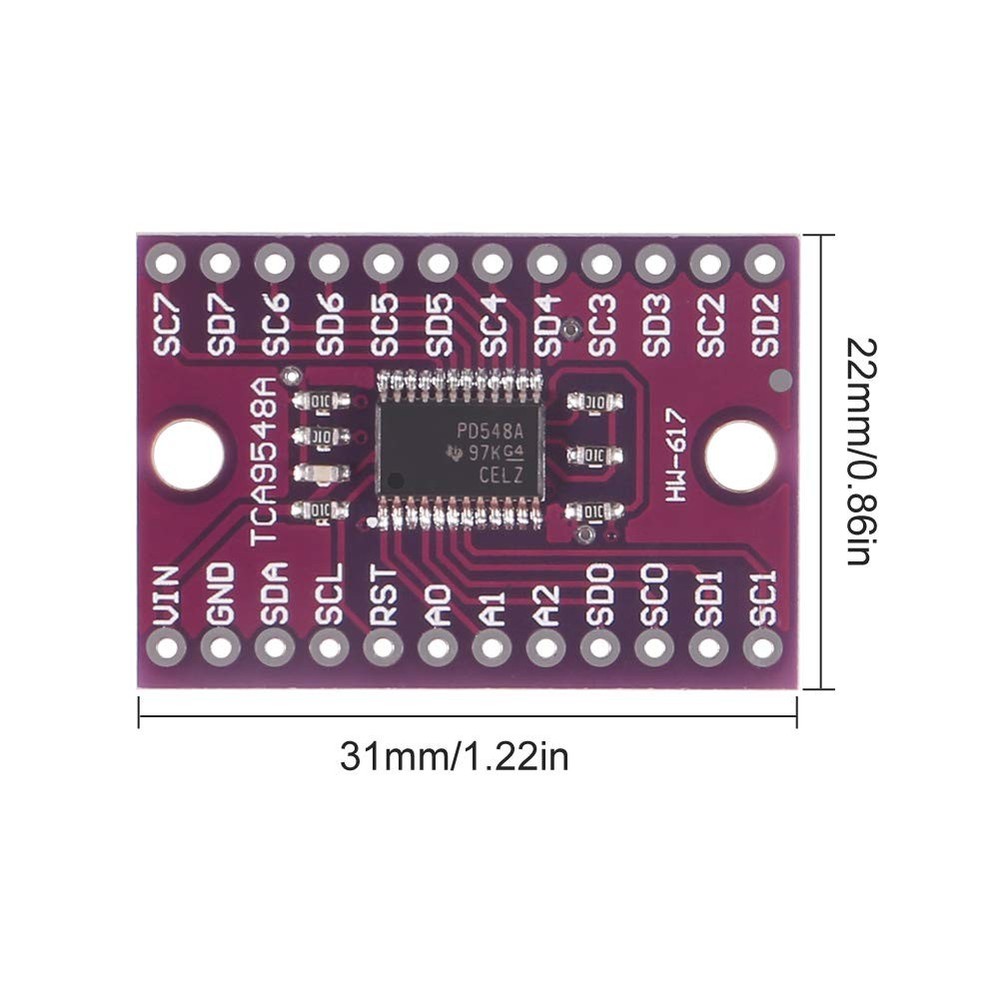 AITRIP 12PCS TCA9548A I2C IIC Multiplexer Breakout Board Module 8