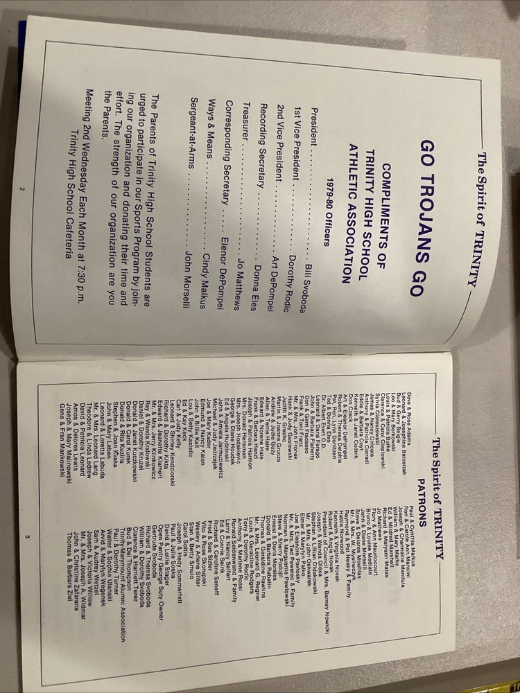 1979 Trinity v Ashtabula Saint John High School Football Program