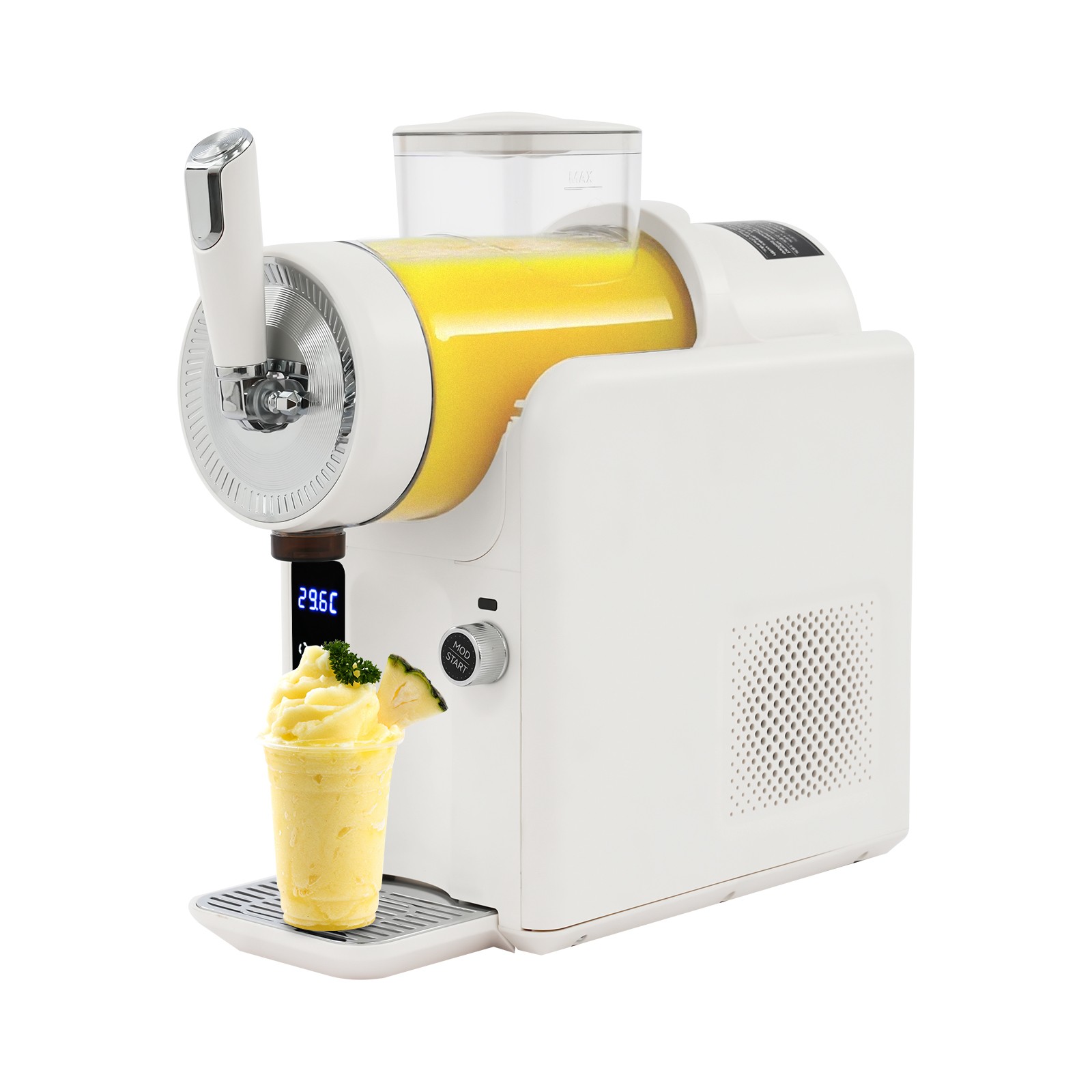 Electric Shaved Ice Machine Frozen Drink Machine 1.8L/0.48 Gallon Tabletop 185W