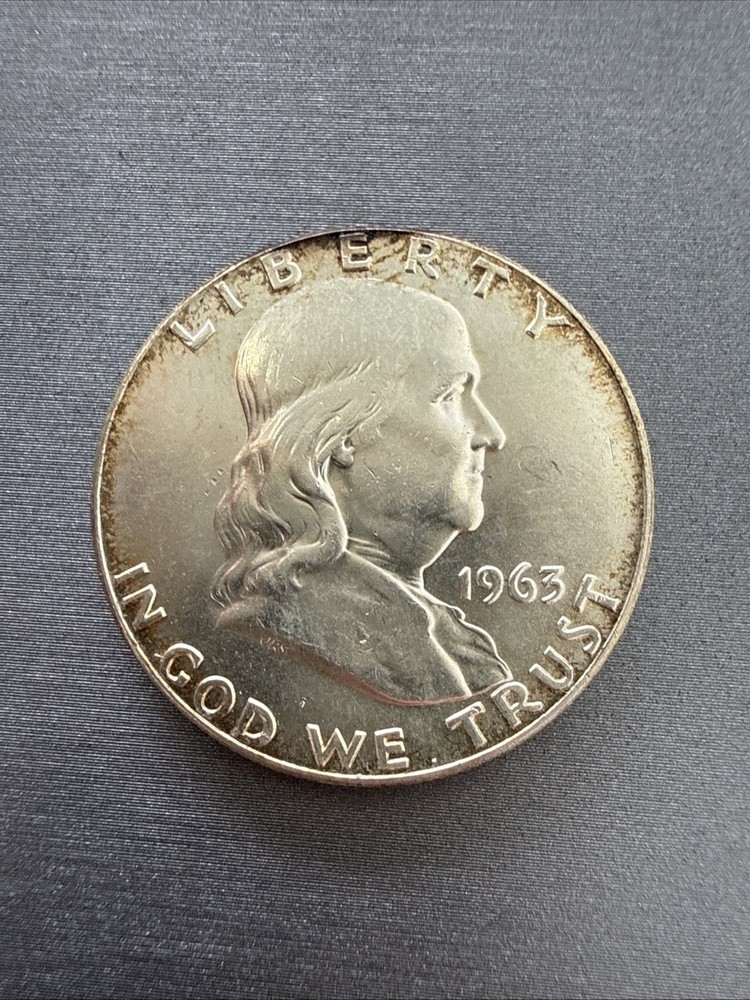 1963 P Franklin Half Dollar - Circulated - 90% Silver