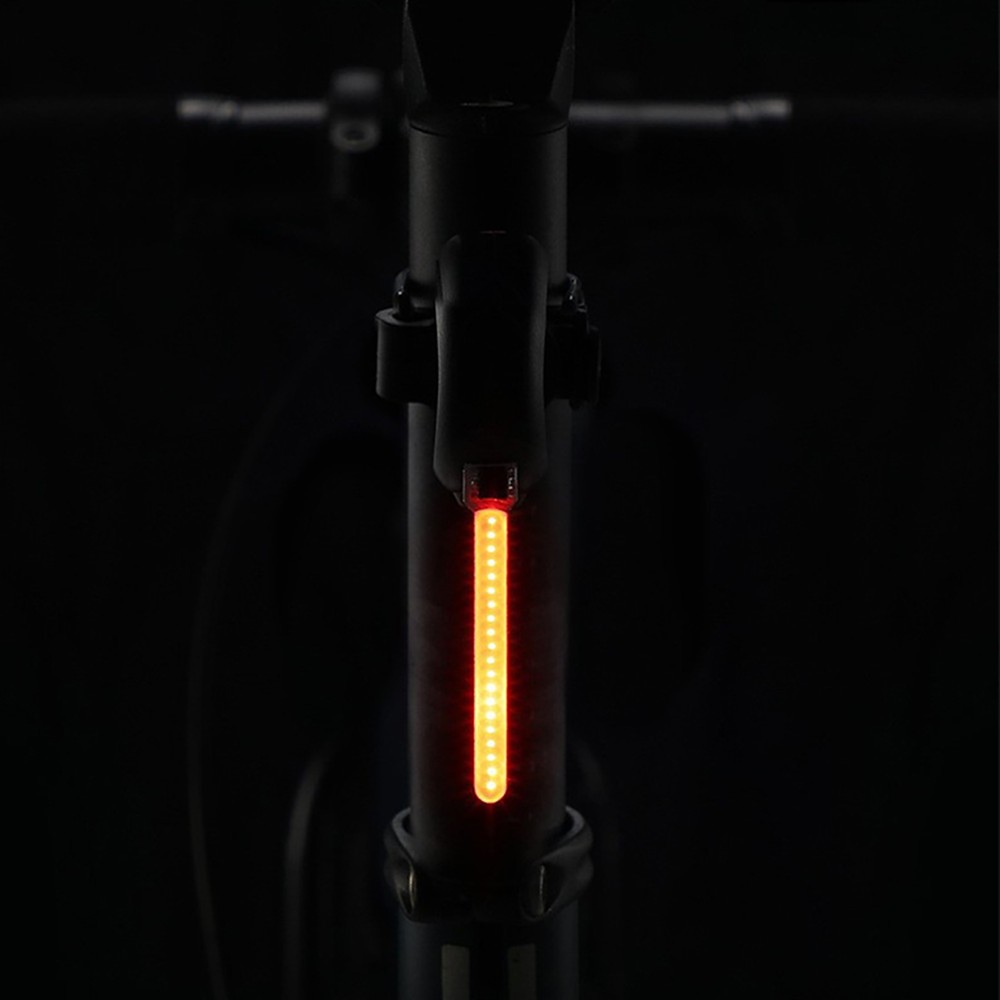 ABS USB LED Bicycle Bike Indicator Rear Tail Light Flowing Navigation Light dd
