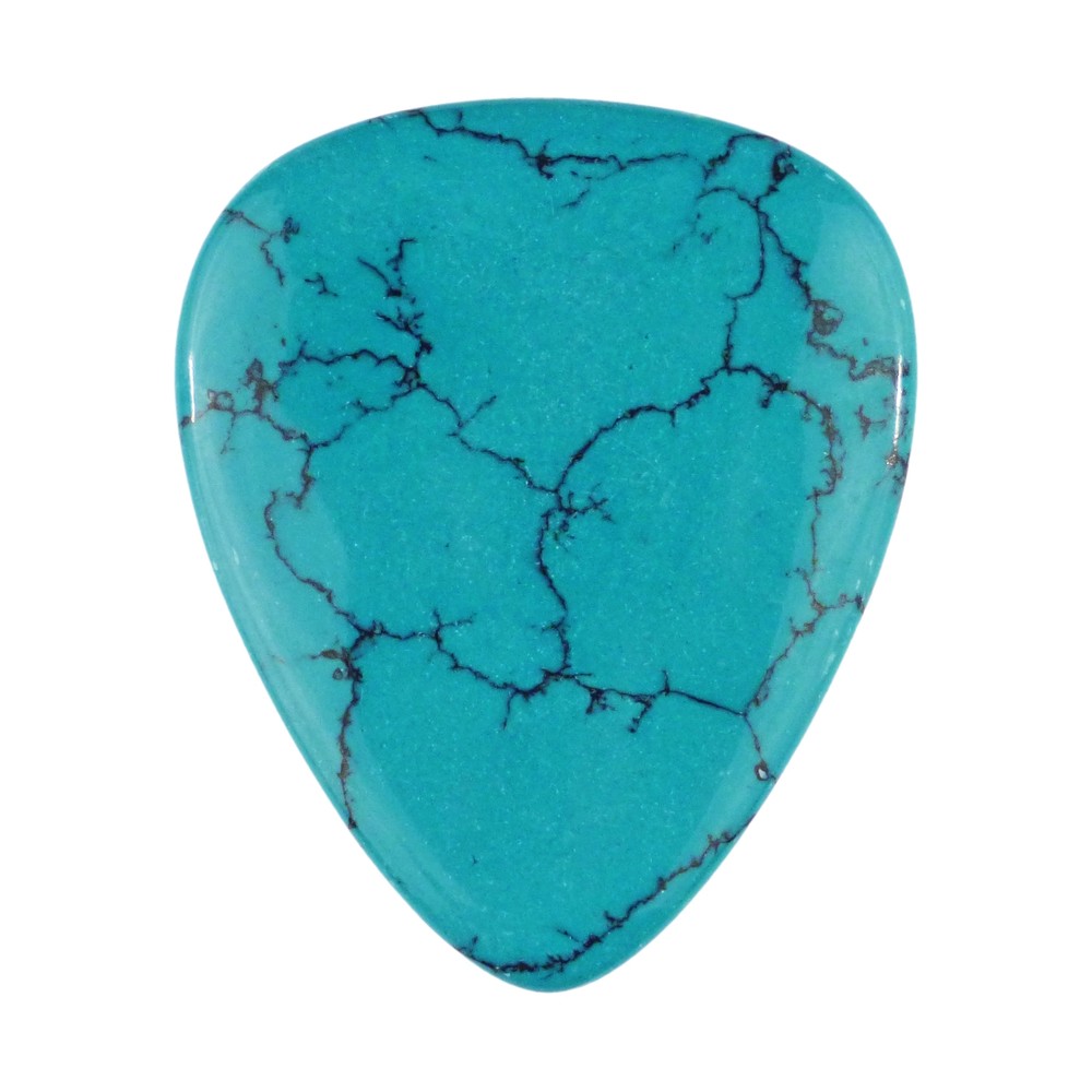 Turquoise Stone Guitar Pick - 3.0 mm - 351 Shape - Handmade Exotic Plectrum