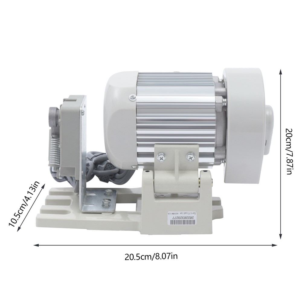 Brushless Sewing Machine Servo Motor 600W Energy Saving