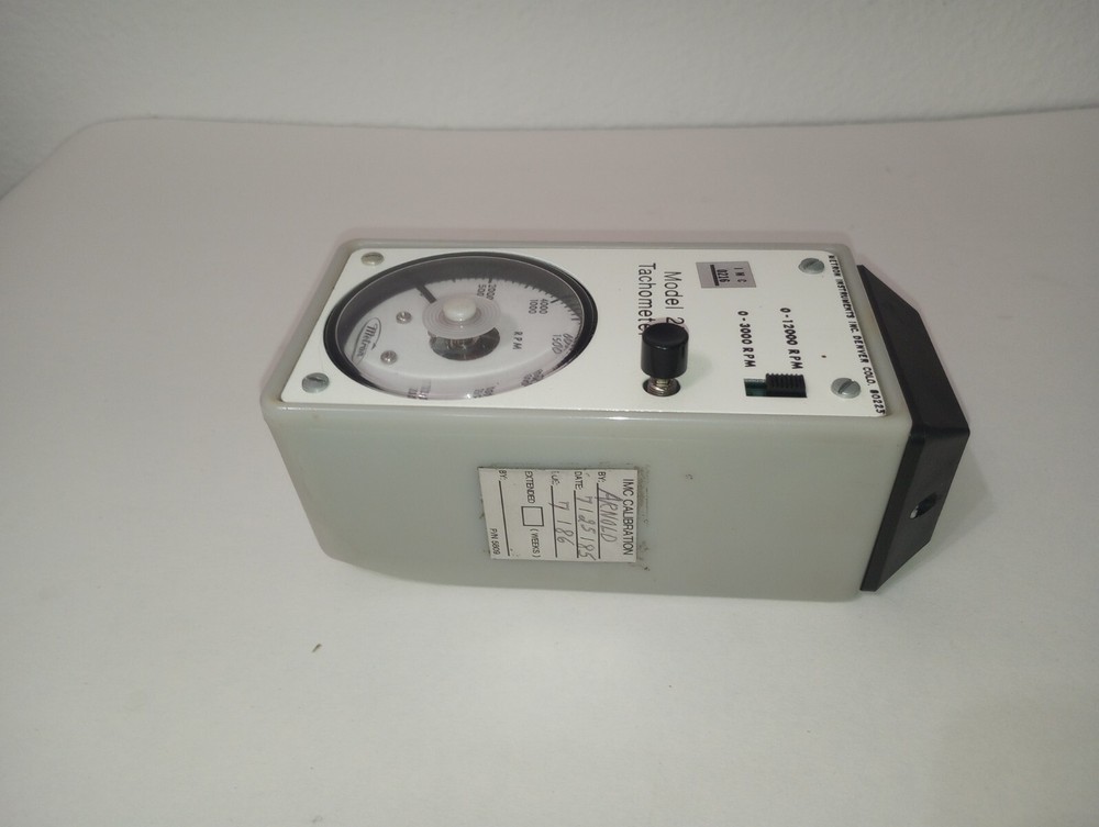 Metron Industries Model 27 Tachometer With Case And Instructions