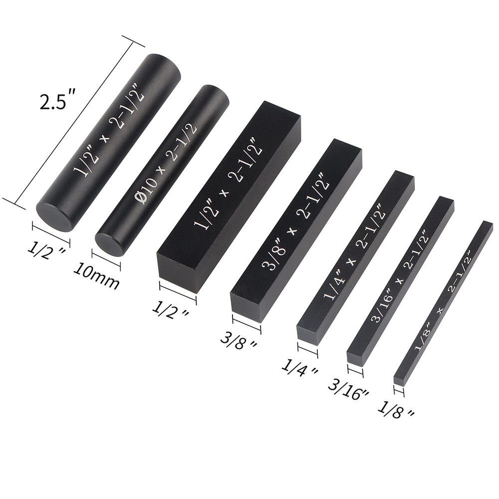 Setup Blocks Height Gauge Set, 7pcs Precision Aluminum Setup Bars for Router ...