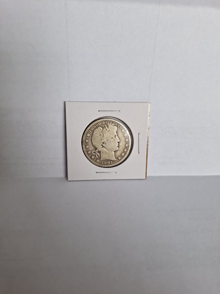 1901 (P) - Barber Half Dollar - G - Good