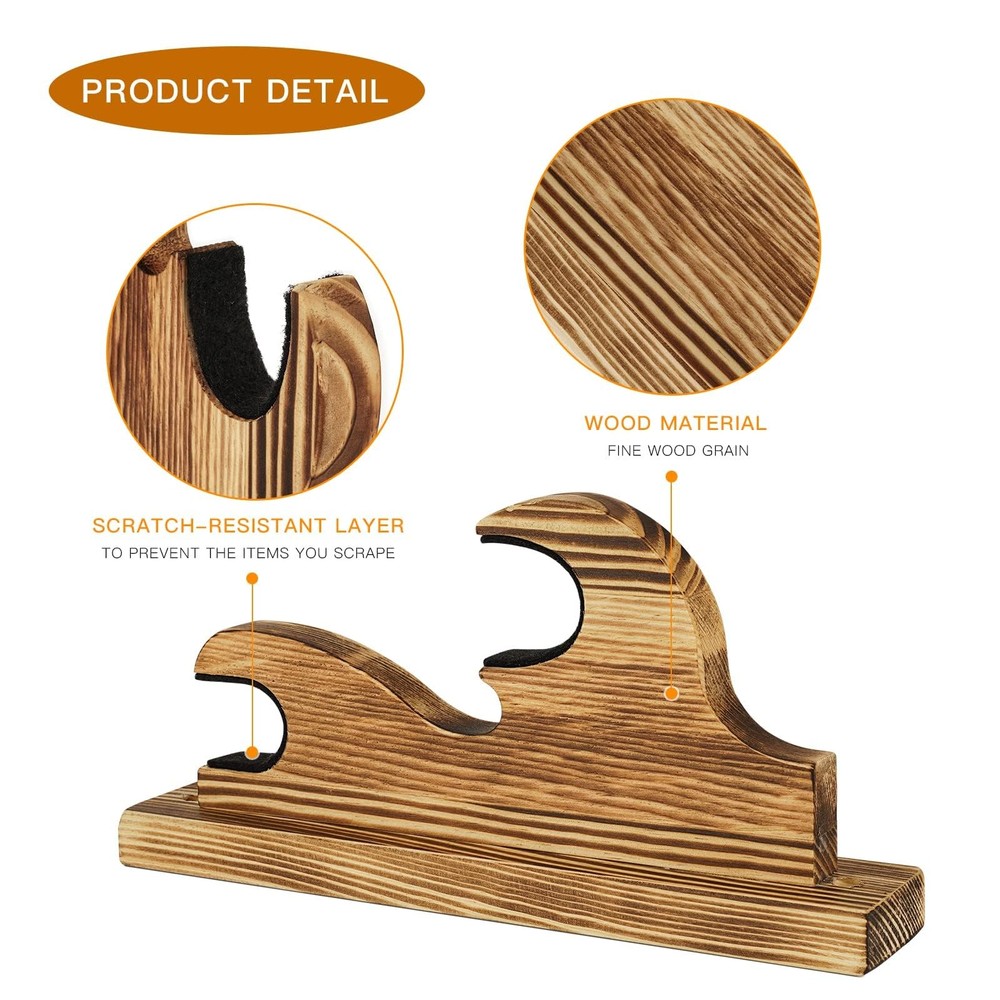 Upscale Hook Sword Stand - Two-Layer Wall Mounted Samurai Sword Hanger for Ka...