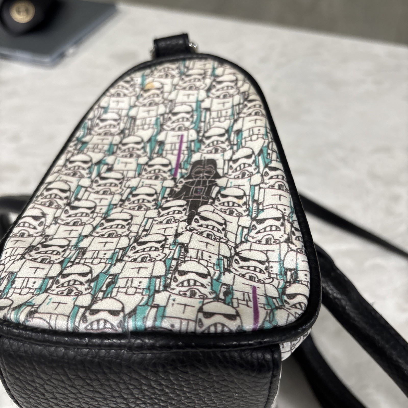 Star Wars Stormtroopers Darth Vader Print Handbag Bioworld Lucas Films Retired