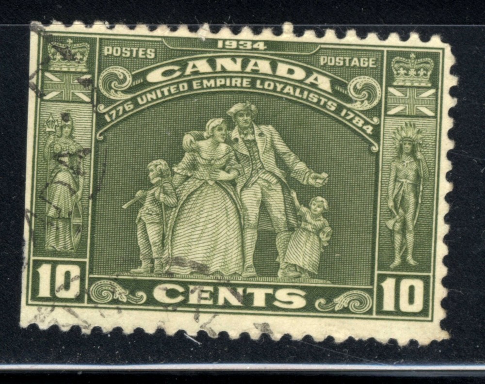1934 Canada #209  10 cent Loyalists Postage Stamp  #vii