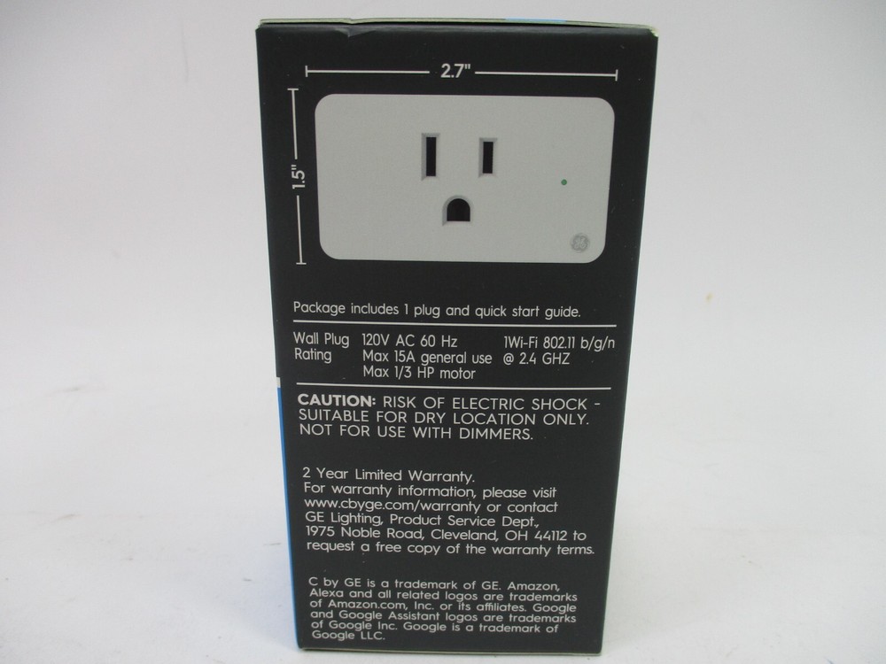 C by GE - INDOOR Smart PLUG - Alexa / Google ASSISTANT