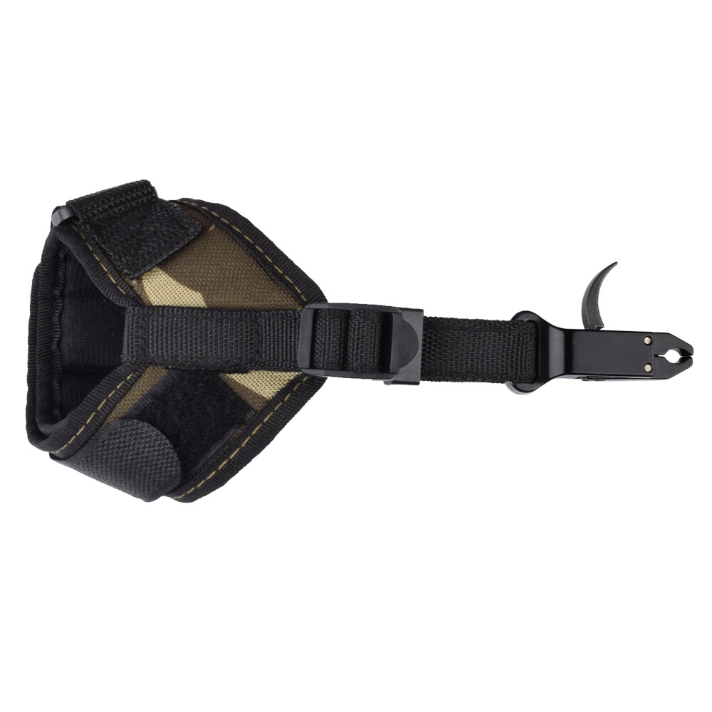 Archery Release Aids Strap Trigger Caliper Wrist Adjustable Compound Bow Hunting