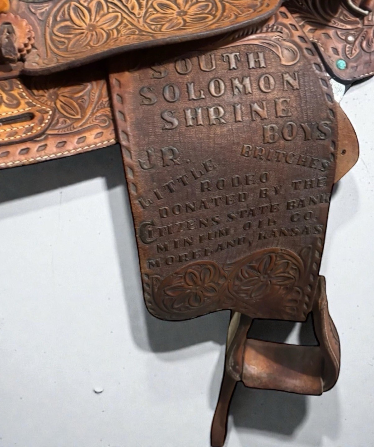 Antique Rider Buford Barrel Saddle 14” Western Rodeo Oil Kansas KS