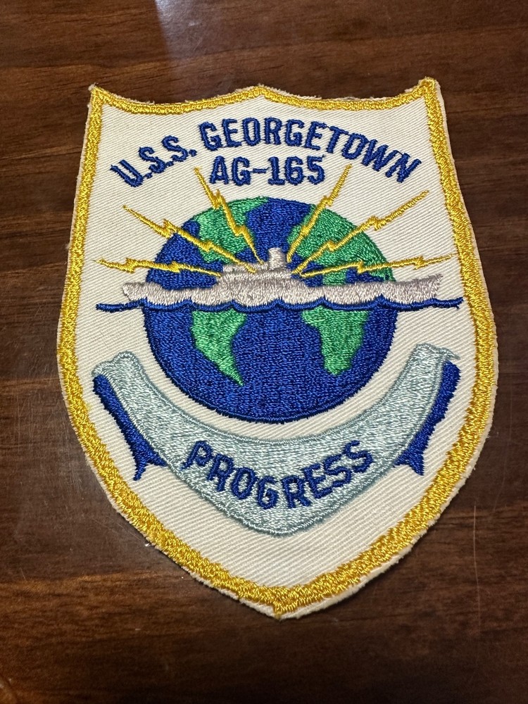 Vintage US Navy USS Georgetown Tech Research Ship Patch