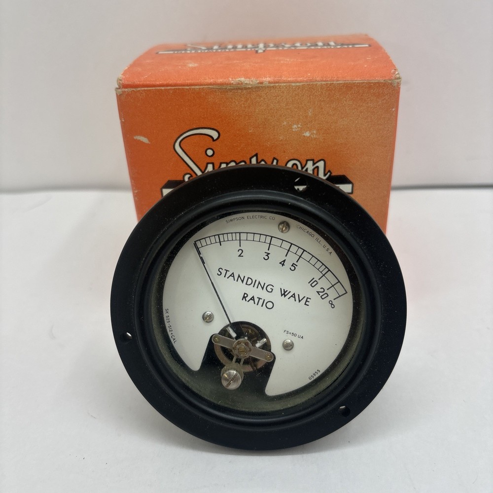 Vintage Simpson Standing Wave Ratio Gauge 05955 New In Box