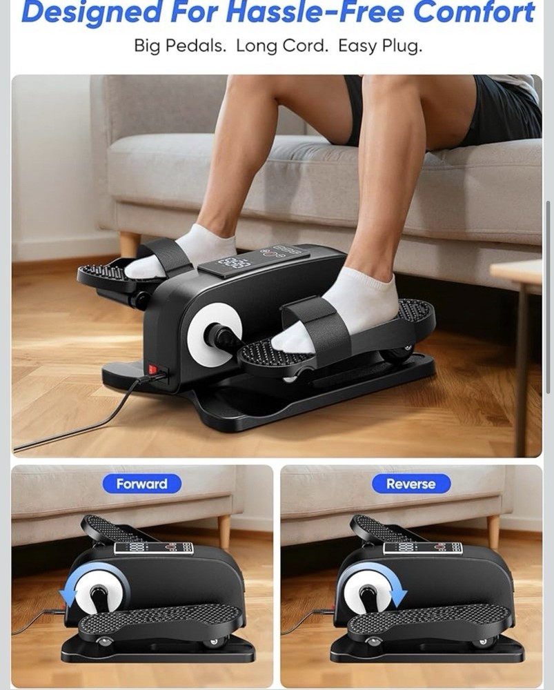 Under Desk Elliptical Machine for Senior (Black2